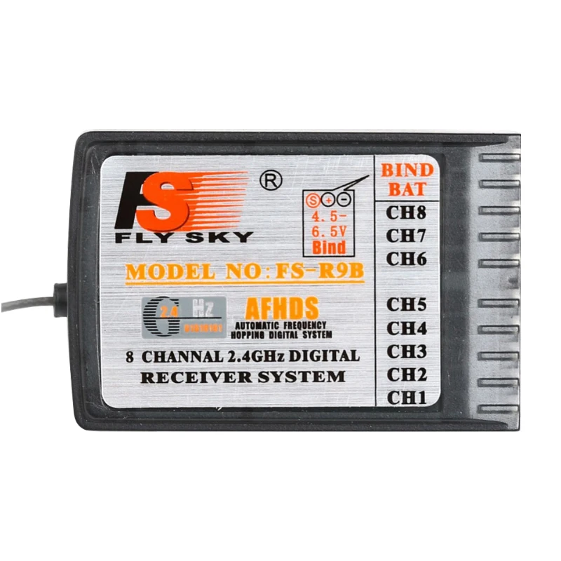 Flysky FS-R9B 2.4GHz 8CH Digtal Receiver System For Turnigy 9X FS- TH9B 9CH Remote Controller i6 i10 T6 CT6B Transmitter 3