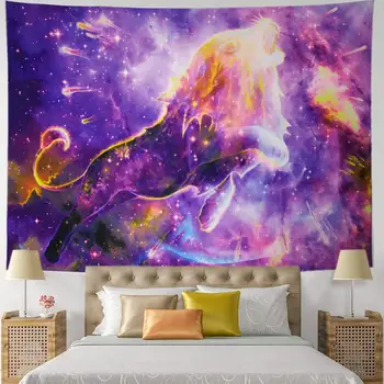 

Meteor Roaring Lion Wall Tapestry Indian Unique Psychedelic Leo Custom