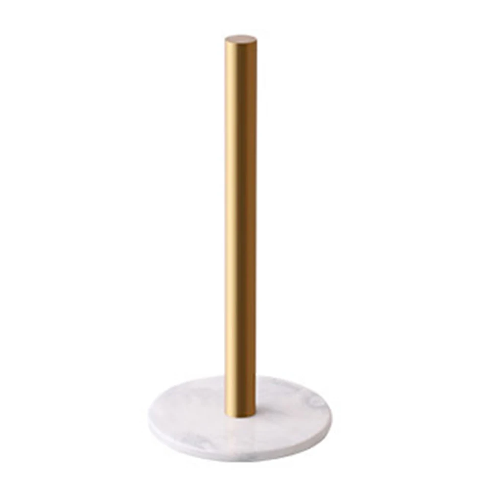 Desktop Toilet Tissue Retro Home Decor Gold-plated Shelf Desktop Rack Nordic Marble Organizer Paper Holder Kitchen Roll Storage
