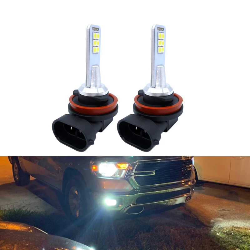 2x H8 H11 H7 светодиодный лампы H1 H3 9006 HB4 туман светильник дневного DRL 6000 К Белый Свет 12V