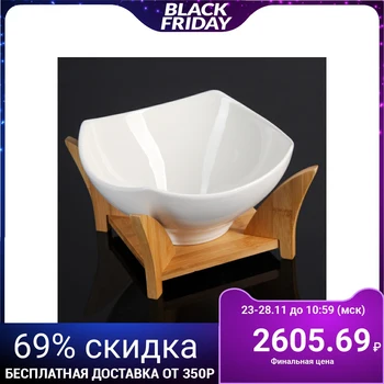 

Salad bowl on a wooden stand "Estet", 2 l