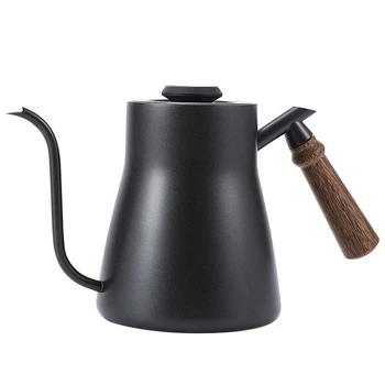 

Hand-Made Coffee Pot, Stainless Steel Gooseneck Tea Kettle Long Narrow Spout Coffee Maker(Without Thermometer)