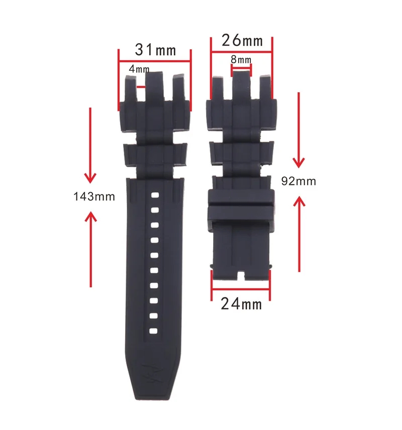 

New arrival Silicon ruuber BAND FOR INVICTA RESERVE bracelet strap Watchband For invicta watch accessory replacement band strap