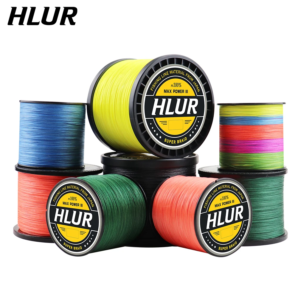 

HLUR 500M 8 Strands PE Braided Wire Fishing Line 0.16mm-0.50mm 20-88LB Colorful Super Strong Carp Multifilament Fishing Line
