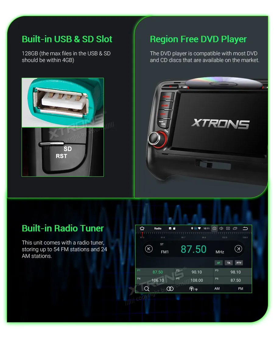 Cheap XTRONS Android 9.0 PX5 Octa Core GPS Navigation Radio Car DVD Player OBD for Audi TT MK2 8J 2006 2007 2008 2009 2010 2011 2012 20