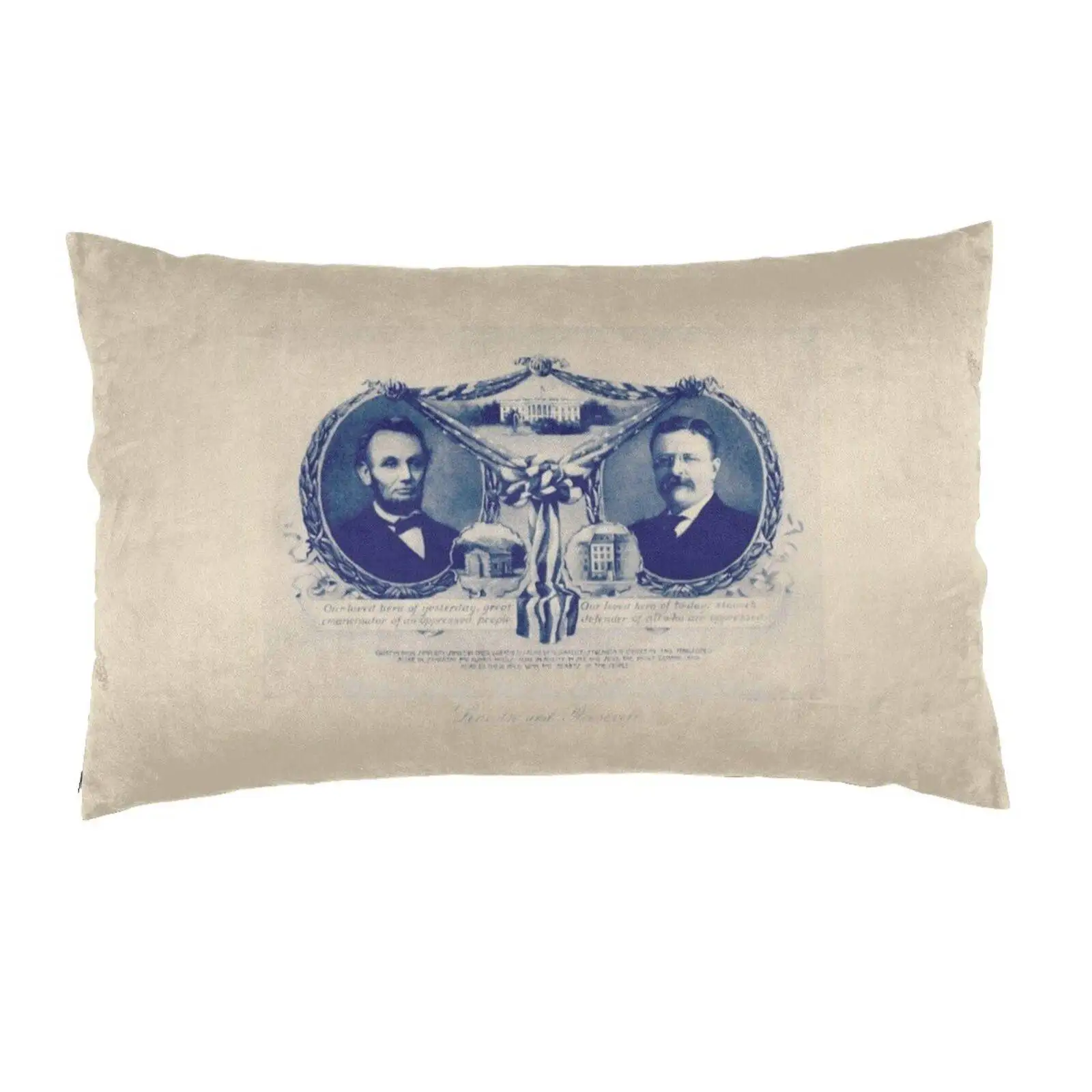 Abraham Lincoln E Theodore Defert-1906 Cuscini Decorativi Per Biancheria Da Letto Fodera Per Cuscino Del Presidente Lincoln Lincoln Lincoln Teddy