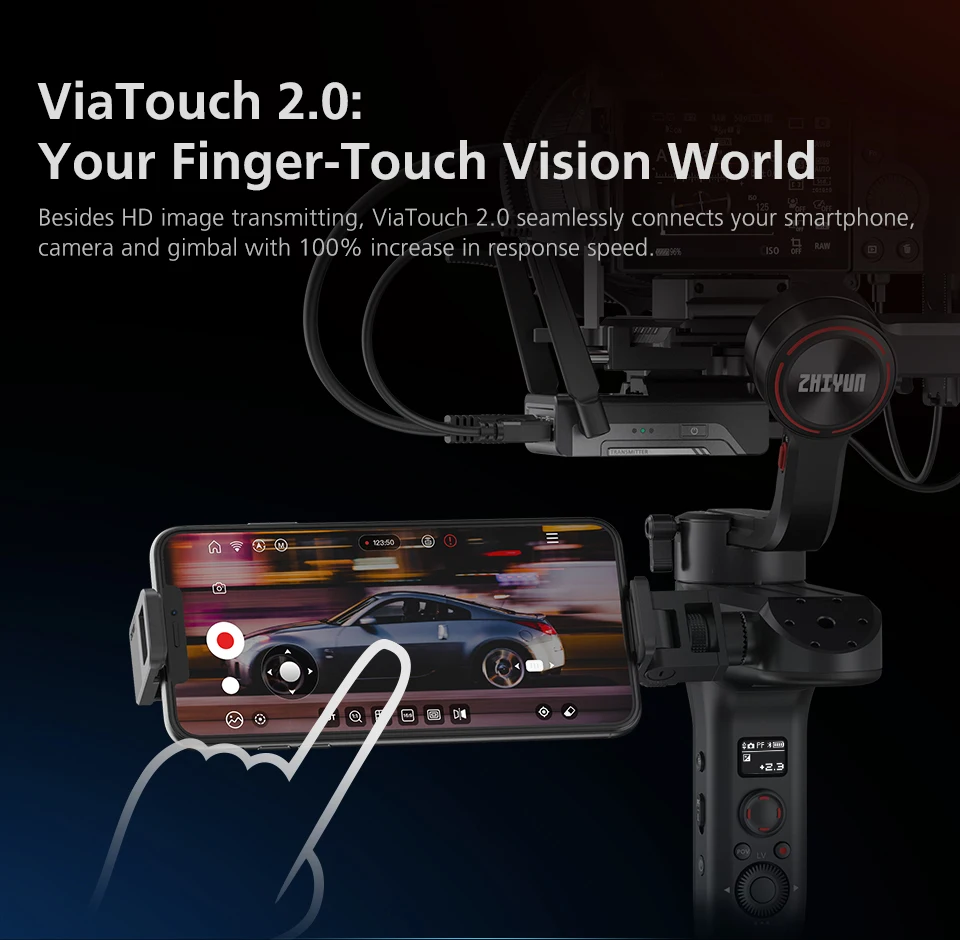Новейшая модель; Zhiyun Weebill S 3-осевой ручной шарнирный стабилизатор для камеры GoPro OLED Дисплей для sony A7M3 для цифровой однообъективной зеркальной камеры Canon EOS R Z6 S1 беззеркальных Камера