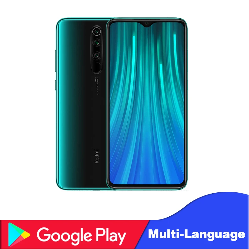 Global Versin Xiaomi Redmi Note 8 Pro 6 ГБ ОЗУ 128 Гб ПЗУ MTK Helio G90T 6,5" мобильный телефон 64 мп камера мобильный телефон - Цвет: Green