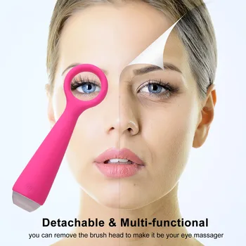 

Electric Face Massager Brush Facial Cleansing Brush Face Washing Device Handheld Detachable Facial Cleaner & Eye Massager Brush