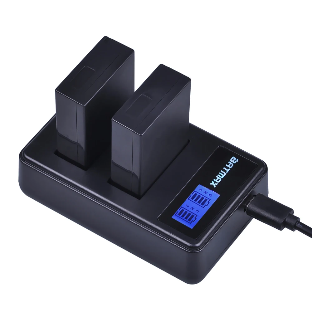 Bateria + Lcd Duplo + Caixa de Armazenamento para Canon Batmax E17 Carregador Usb Eos T6i 750d T6s Fr-800d m3 m5 m6 8000d Kissx8i 2 Pçs Lp-e17 lp - Image 5