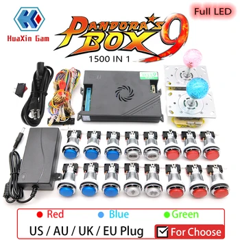 

Video Tutorial 2 Player Original Pandora Box 9 Kit 5Pin 5V LED Joystick,Chrome LED Push Button DIY Arcade Machine Home Cabinet