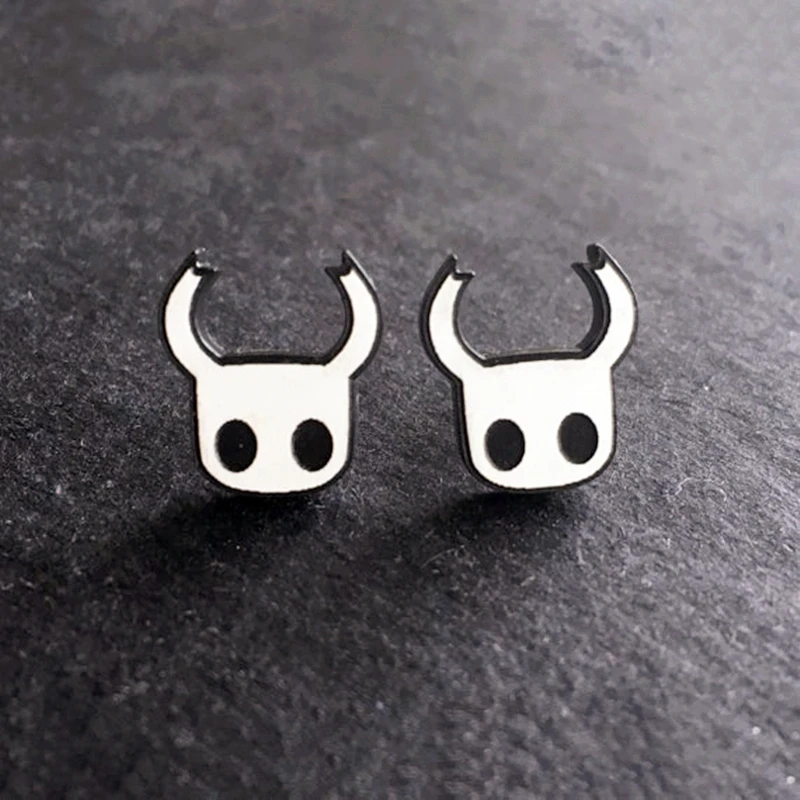 

Hollow Knight Wander Hornet Earrings for Women Girls Ear Studs Mini Cartoon Stud Earring Female Fashion Jewelry Gift