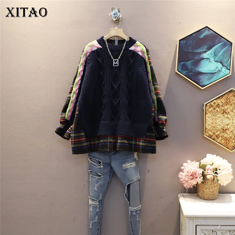 XITAO Knitted Blouse Fashion New Women Full Sleeve