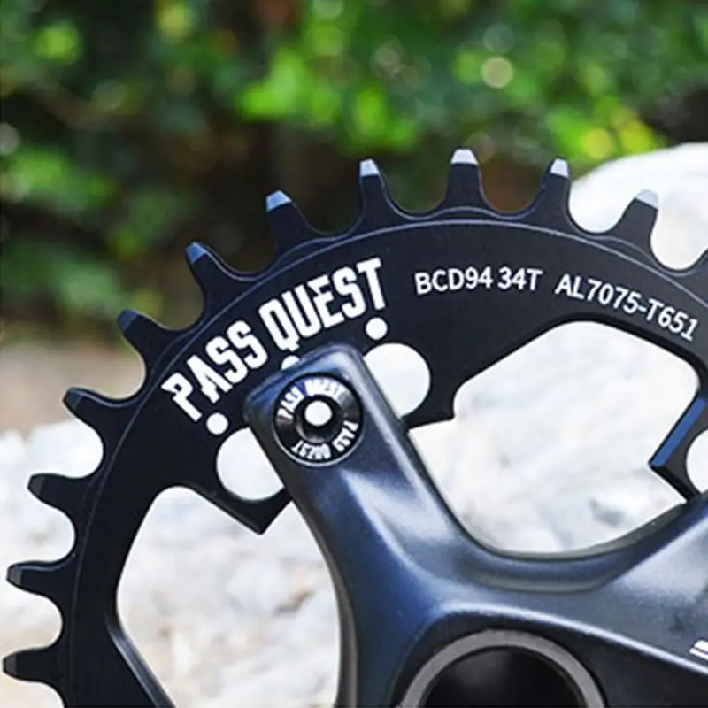 H Wide And Narrow Tooth Elliptical Disc Positive And Negative Tooth Plate Mountain Bike Single Disc Tooth Plate