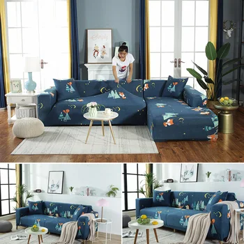 

Cartoon L shape Sofa Cover Sofa Slipcovers couch cover Elastic Sofa Covers for Living Room чехол на диван housse canape angle
