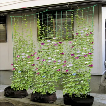 

1.8x3.6m/0.9mx1.8m Plant Support Nylon Mesh Net Trellis Garden Climbing Netting Grow Net Holder Garden Netting