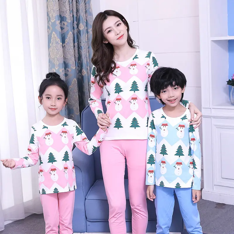 Matching Christmas Pajamas Set Mother Son Outfits Sleepwear Mom