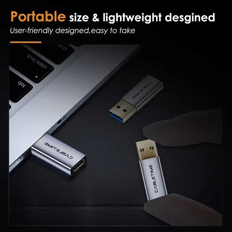 Адаптер CABLETIME Type C USB к 3 0 A папа OTG для быстрой зарядки и синхронизации Macbook Air Matebook X