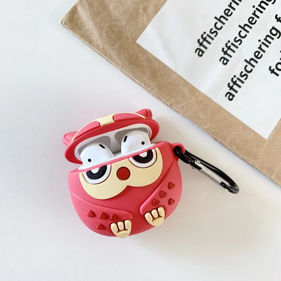 508 Чехол для наушников из ТПУ с рисунком для Airpods, силиконовый чехол для наушников с милым динозавром, защитный чехол для Apple Airpods, зарядная коробка - Цвет: 508