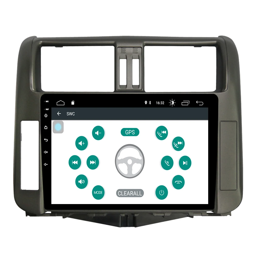 Best android 9.0 2.5D+IPS car radio For Toyota Prado 150 2010-2013 dvd gps navigation navi stereo Multimedia player RDS BT 3