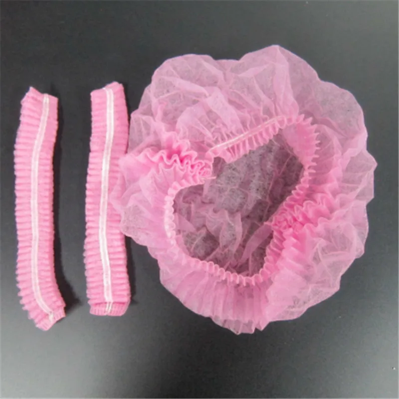 

10PCS Non-woven Disposable Shower Caps Dust Hat Women Men Bath Caps For Spa Beauty Salon Bathroom Bonnets Hotel Accessories Hair