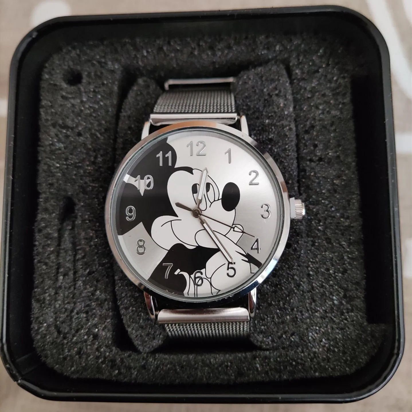 2021 de moda Mickey de alta calidad de los hombres de las mujeres Reloj de acero inoxidable Reloj de cuarzo Casual vestido Reloj caliente regalo de Reloj Muje, Relojes