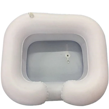 

Inflatable Shampoo Basin Tub for The Disabled Portable Hair Washing Basin Handicap Bed Rest Aid Bedridden