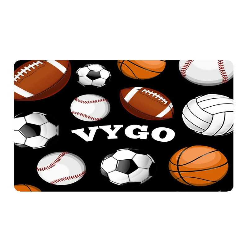 

Custom football hockey name Doormat Home Decoration Entry Non-slip Door Mat Rubber Washable Floor Home Rug Carpet