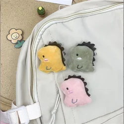 3 piezas de dibujos animados de dinosaurio pequeño, juguetes de peluche, broche, accesorios, calcetines, sombrero, horquilla, bricolaje, decorativo, 6Cm, aprox.