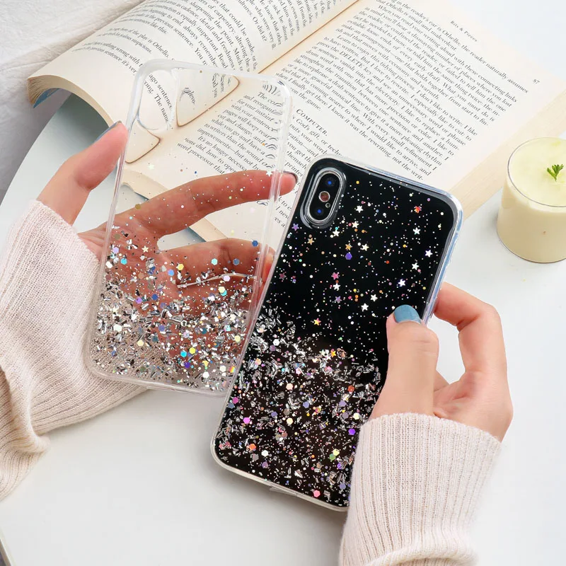 Блестящий чехол для OPPO Realme C3 C11 C12 C15 6 5 Pro A92S A53 A91 A5 A8 A9 A31 2020 A5S A3S A52 A72 A92 A57 A39