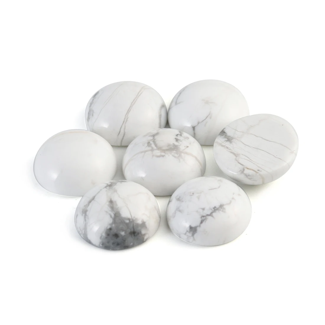 Cabochons De Pierres Précieuses Naturelles : Fond Plat Rond Pour La Fabrication De Bijoux - France