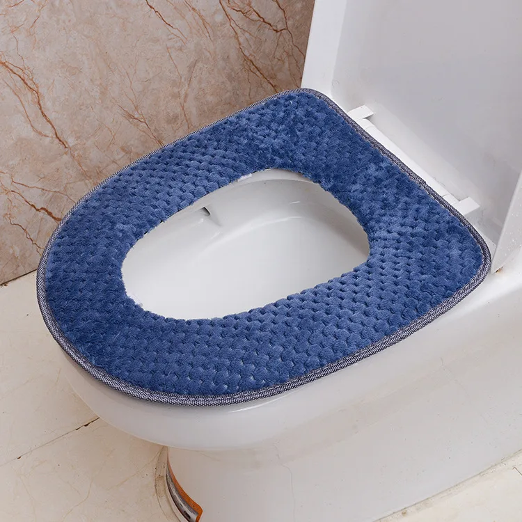 Manufacturers Direct Selling Elegant Family Pineapple Case Flannel Cushion zuo bian qi dian Sponge Toilet Seat Warm Seat Cushion