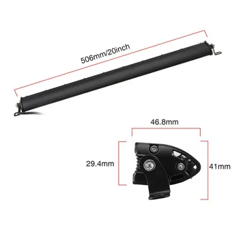 

20-inch LED Working Light Ultra-Thin Spotlight Strip 180W 6000K Flood Combo Beam 1 Piece For Au--to Pa-rt