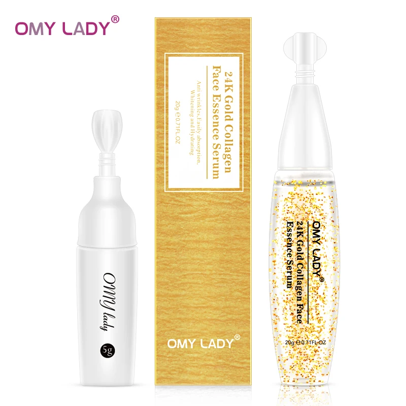 OMY LADY 24K Золотая Сыворотка для лица + крем кожи вокруг глаз омолаживающий против