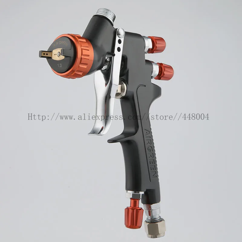 HVLP-pistola de aspersión por gravedad, 1,3mm, copa de 600CC, manual, con accesorios de PISTOLA DE PULVERIZACIÓN