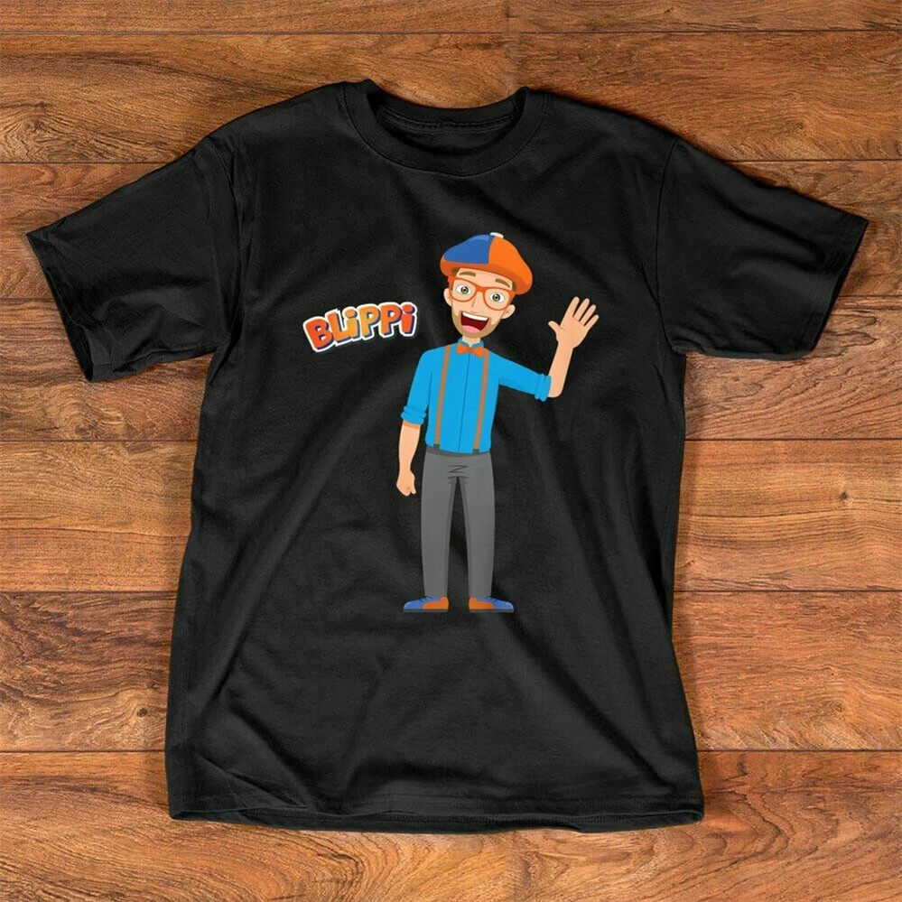 Футболка с рисунком Blippi мужская и женская футболка забавная хлопковая в подарок |