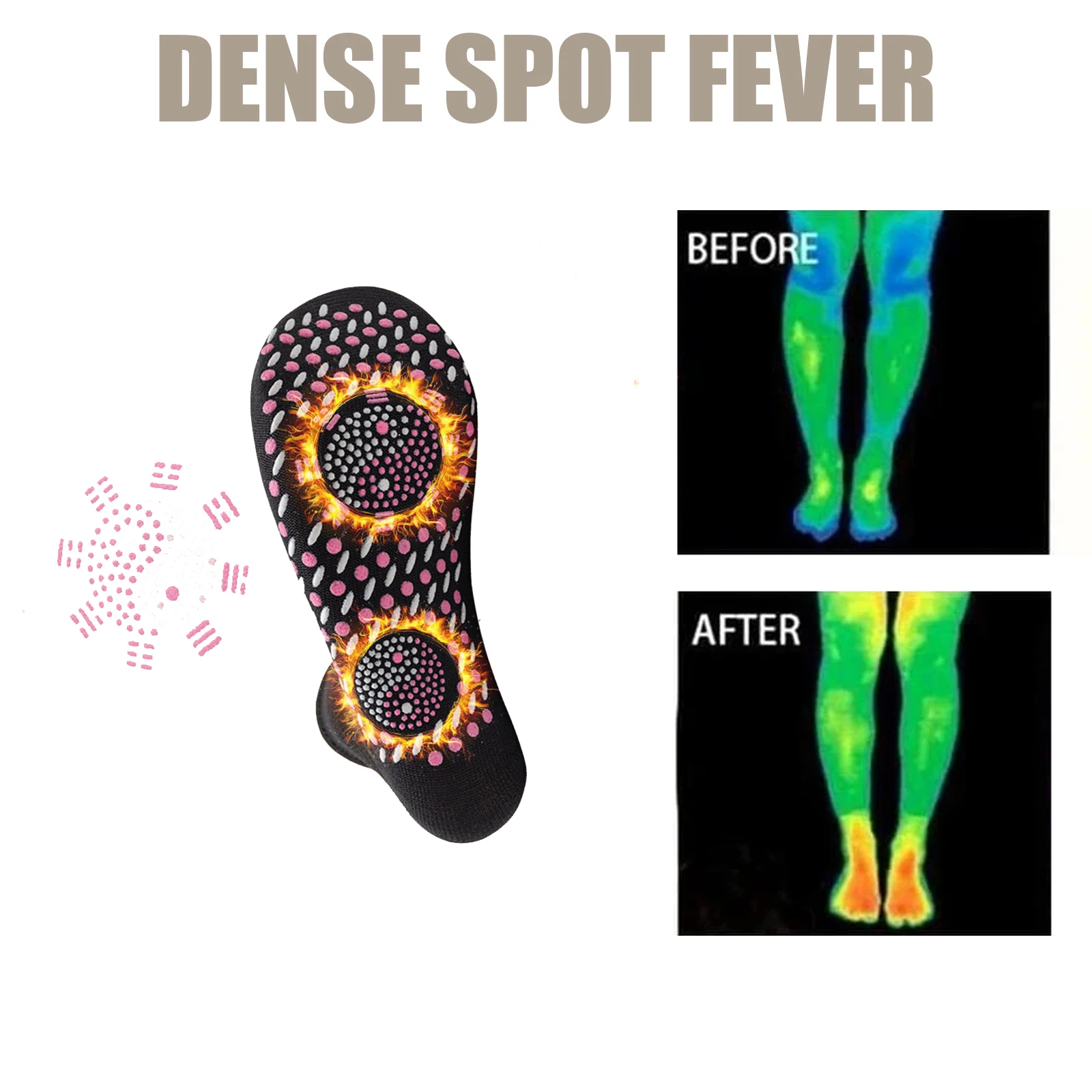 Self-heating Magnetic Socks for Women Men Self Heated Socks Tour Magnetic Therapy Comfortable Winter Warm Massage Pression