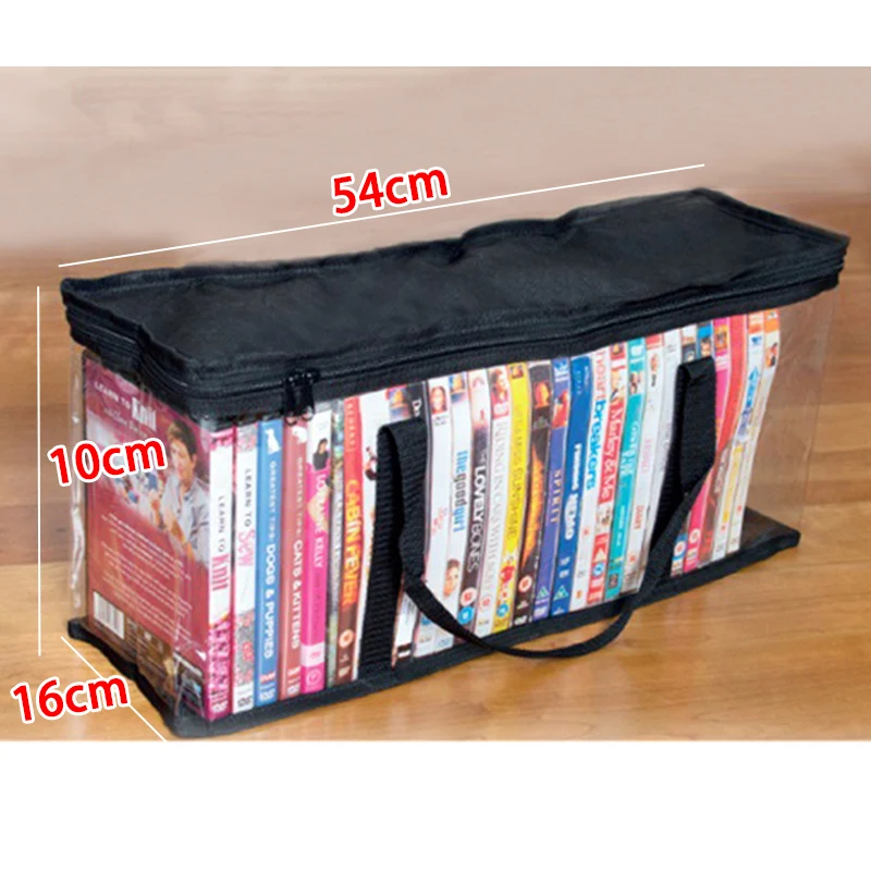 Media Storage Bags DVD Disc CD Carry Case Holder Album Organizer Multifunctional Nylon Storage Pouches