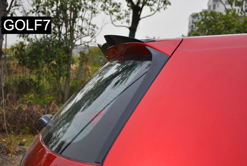 MK7 глянцевый черный ABS пластиковый автомобильный спойлер заднего крыла для Volkswagen Golf 7,5- спойлер на крыше не GTI R20