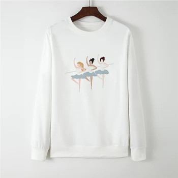 

Sport Gothic Harajuku Kpop Oversize Sweatshirt Hoodies Long Sleeve Round Collar Hip Hop Autumn Winter bluza damska Loose Jumper