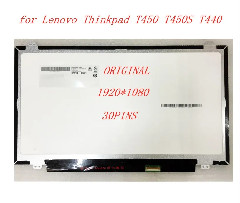 14,0 дюймовый ЖК-экран для lenovo Thinkpad T450 T450S T440 FHD ips ЖК-экран B140HAN01.3