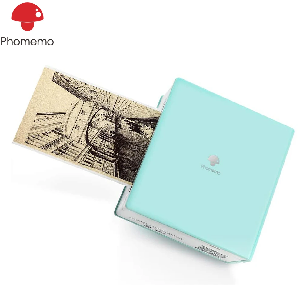 Phomemo M02 портативный принтер для этикеток Mini Bluetooth термальный фотопринтер обучения