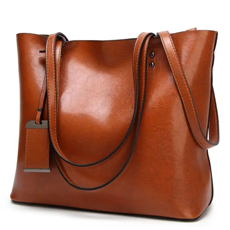 

New High Quality Soft Pu Leather Large Pocket Casual Messenger Bag Women's Handbag Large Capacity Solid Color Shoulder Bag