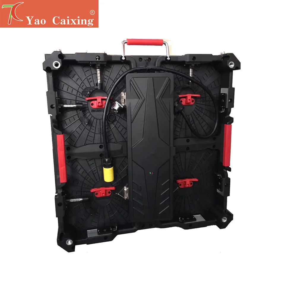 

Front mainterance P4.81 indoor 500*500mm die-casting aluminum equipment cabinet led display rental screen