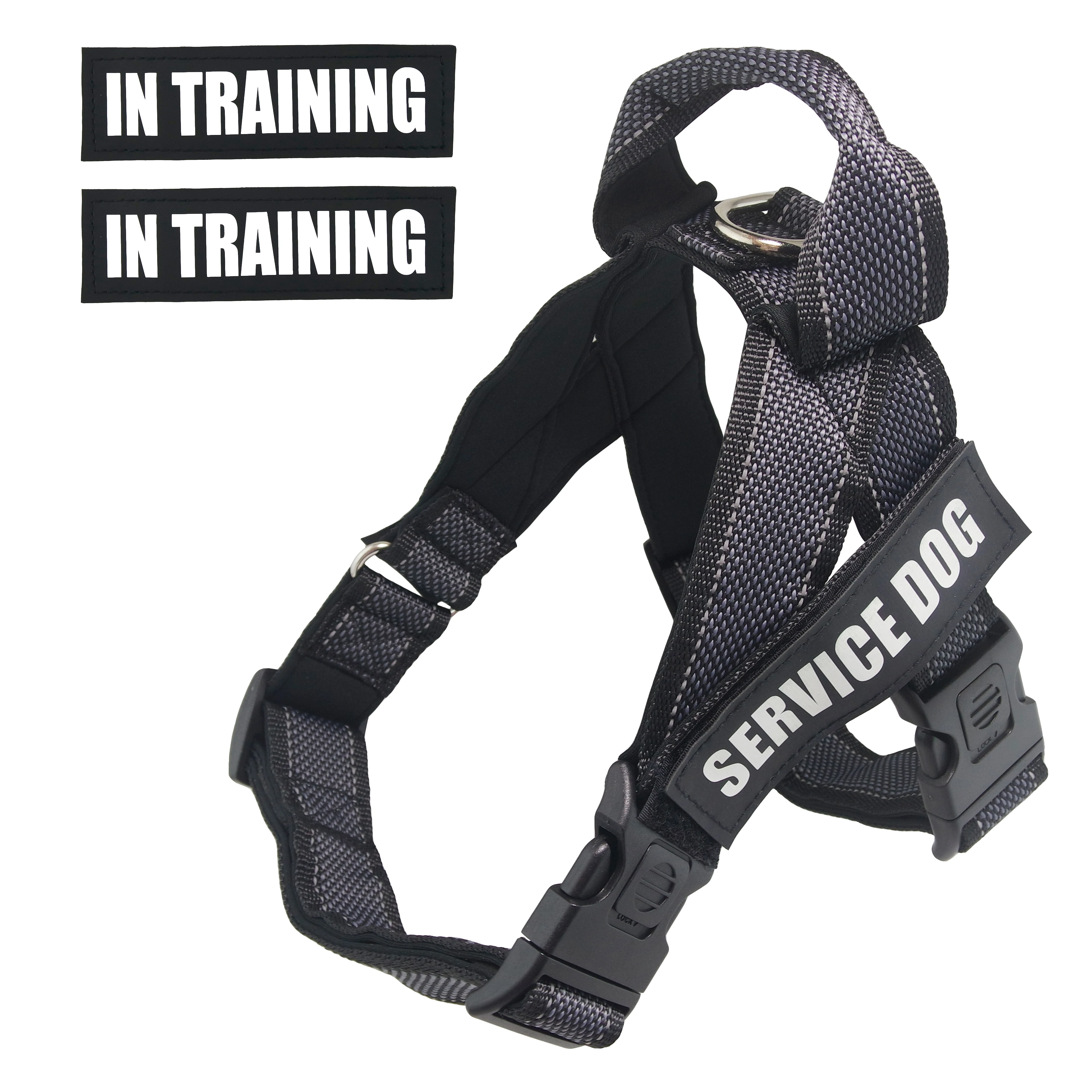 PETK9ServiceDogVestHarnesswithHandleLightweightFullAdjustable