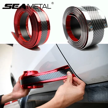 

Carbon Fiber Car Anti Scratch Sticker Car Sill Strip Stickers For Automobiles Bumper Scuff Protection Strip Auto Accessories