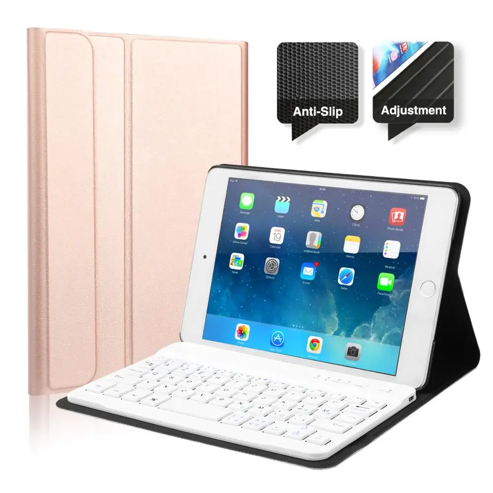 Чехол клавиатура для iPad mini 4/5 умный чехол защитный Магнитный с клавиатурой A1538 A1550