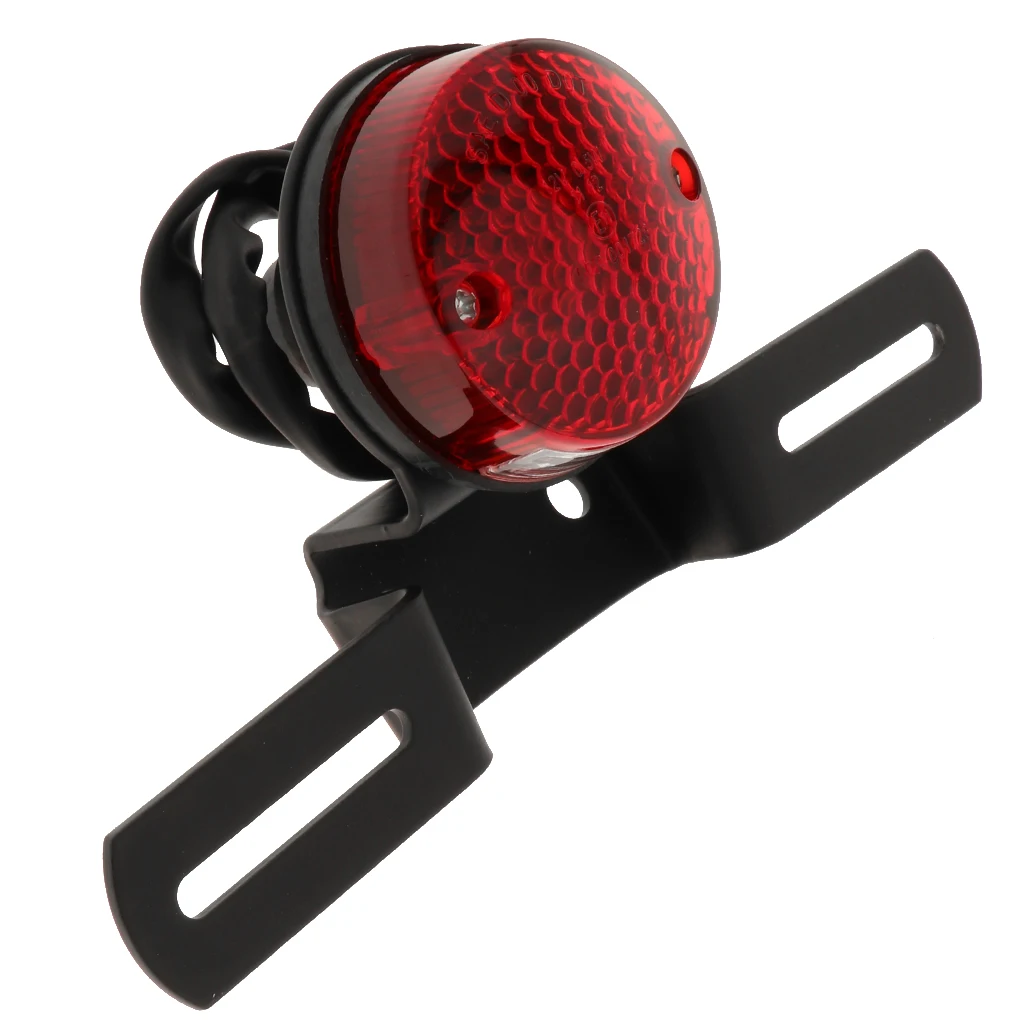 Universal Motorcycle / Motorbike Stop/Tail Twin Round Rear Light