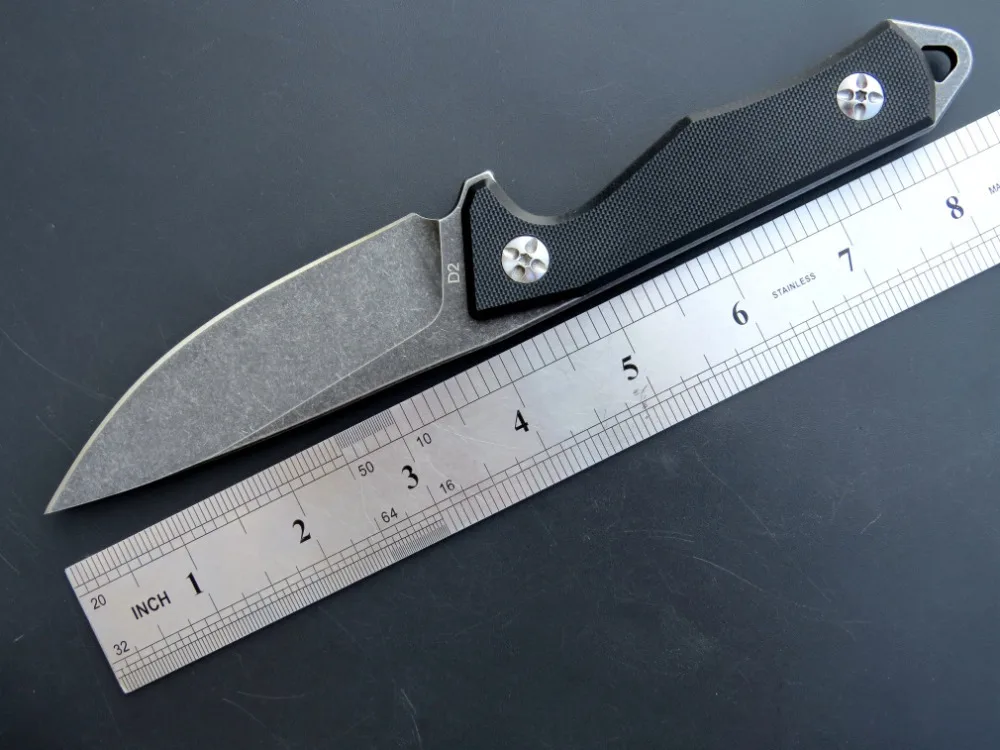Eafengrow New EF107 Straight Knife D2 Steel Blade Fixed Portable Hunting HARNDS Survival Camping Tactical Kitchenware Tool