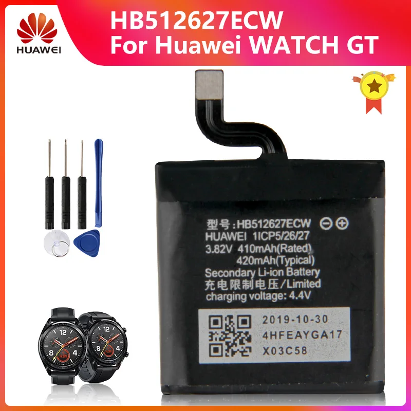 HUAWEI HB512627ECW настоящий Аккумулятор для Huawei WATCH GT FTN B19 WATCH2 Pro 4G EO DLXXU Porsche Design 2 420 мАч +
